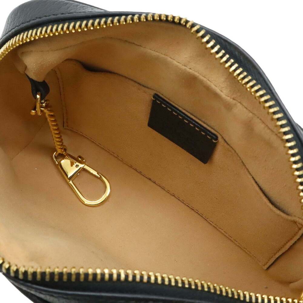 GUCCI Black Leather Pochette Shoulder Bag - Picture 8 of 9
